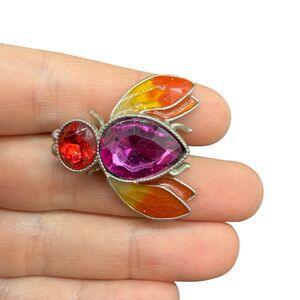 Vintage Avon Colorful Bug Pin Bright Bug Brooch